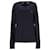 Tommy Hilfiger Suéter masculino macio com decote em V em nylon azul marinho  ref.1225514