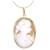 & Other Stories Cameo Pendant Necklace Golden Metal Gold  ref.1225556