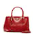 Prada Tote Zip Lux con forro Saffiano BN2316 Roja Cuero  ref.1225569