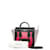 Luggage Céline Sac à bagages Nano tricolore en cuir Veau façon poulain Rouge  ref.1225576