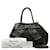Prada Canapa Logo Bow Handbag Bolsa de lona em bom estado Preto  ref.1225601