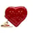 Bolsa Louis Vuitton Red Monogram Vernis Heart Coin Vermelho Couro Couro envernizado  ref.1225718