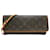 Louis Vuitton Brown Monogramm Pochette Zwilling Braun Leder Leinwand  ref.1225749