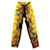Autre Marque Jean Marina Sitbon for Kamosho 90S, shell and black floral patterns, yellow and multicolor Cotton  ref.1225756