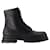 Wander Ankle Boots - Alexander McQueen - Calfskin - Black Leather Pony-style calfskin  ref.1225832