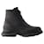 Tread Slick Ankle Boots - Alexander Mcqueen - Leather - Black  ref.1225845