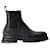 Wander Ankle Boots - Alexander McQueen - Calfskin - Black Leather Pony-style calfskin  ref.1225877
