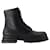 Wander Ankle Boots - Alexander McQueen - Calfskin - Black Leather Pony-style calfskin  ref.1225902