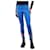 Gucci Calça esportiva azul com bordado floral - tamanho S Poliéster  ref.1226012