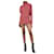 Calvin Klein Vestido rojo asimétrico de cuadros - talla UK 12 Roja Algodón  ref.1226036