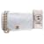 Executive Chanel Timeless Classic Chevron White Single Flap Umhängetasche Weiß Leder  ref.1226057