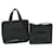 GUCCI Shoulder Bag Leather 2Set Black Auth bs11513  ref.1226491