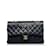 CHANEL Handbags Timeless/classique Black Linen  ref.1226603