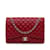 CHANEL Handbags Timeless/classique Red Leather  ref.1226749
