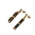Hermès earrings Brown Metal  ref.1226923
