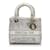 DIOR Sacs à main Lady D-Lite Toile Gris  ref.1226928