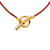 Hermès HERMES Necklaces Brown Leather  ref.1226936