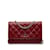 Wallet On Chain Borse CHANEL Portafoglio con catena Rosso Pelle  ref.1226965