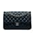 CHANEL Handbags Timeless/classique Blue Leather  ref.1227081
