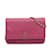 Wallet On Chain CHANEL Handtaschen-Geldbörse mit Kette Pink Leder  ref.1227279