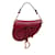 DIOR Handbags Saddle Red Leather  ref.1227317