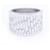 Autre Marque BAMBU Ring in White Gold and Diamonds. Silvery  ref.1227462