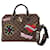 Sac Louis Vuitton speedy 30 shoulder strap in ebony checkerboard canvas Edition Patches Brown Cloth  ref.1227509