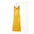 Reformation Torin open back silk midi dress Mustard Yellow gold  ref.1227527