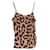 Top camisola de seda con estampado de leopardo Layla de Equipment Castaño  ref.1227557