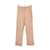 Stouls Straight leather pants Beige  ref.1227572