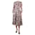 Burberry Vestido midi de seda con estampado floral multicolor - talla UK 8  ref.1227757