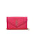 Yves Saint Laurent Matelassé-Monogramm-Umschlagkettentasche 377828 Pink Leder Kalbähnliches Kalb  ref.1227772