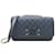 Chanel Bolsa de Ombro CC Caviar Filigrana A93340 Azul Couro  ref.1227806