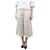 Valentino Falda pantalón plisada de encaje color crema - talla UK 10 Crudo Algodón  ref.1227818