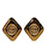 Chanel Gold CC Clip On Earrings Golden Metal Gold-plated  ref.1227837