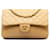 Chanel Brown Medium Classic Lambskin Double Flap Beige Leather  ref.1227845