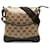 Gucci Brown GG Crystal Crossbody Bag Beige Cloth Cloth  ref.1227861