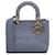 Dior Bleu Moyen Cannage Lady D-Lite Toile Tissu  ref.1227868