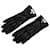 Hermès Hermes Cadena-Handschuhe aus schwarzem Soja Leder Kalbähnliches Kalb  ref.1227889