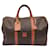 Luggage Céline Celine Macadam Boston Travel Weekend Duffle Bag Braun Leinwand  ref.1227919