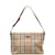 Burberry Haymarket Check Canvas Shoulder Bag Brown Cloth  ref.1227927