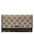 Gucci GG Canvas Continental Wallet 131888 Brown Cloth  ref.1227967