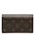 Louis Vuitton Monogram Porte-Monnaie Tresor Wallet M61730 Brown Cloth  ref.1227971