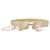 Chanel Vintage Cream Satin Bow 3ple Pearl & Chain CC Drop Belt Size 80/32 Beige Silk  ref.1227981