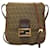 Fendi Zucca FF Brown Monogram Fabric Canvas & Brown Leather Shoulder Bag Flap Messenger  ref.1227984