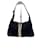 Gucci Jackie Black Beige Canvas Leather Shoulder Bag Cloth  ref.1227988