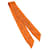 Hermès HERMES Foulard Twilly Soie Orange Auth 64174  ref.1228031