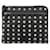 Bolso con caja de nailon MCM Bolso de negocios con estuche metálico con tachuelas plateadas negras con estampado de logotipo Negro Nylon  ref.1228141