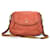 Elegante bolsa de couro MCM bolsa de ombro vermelha marrom prata bolsa de compras Vermelho  ref.1228143