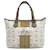 MCM Mini Shopper Bag Sac à poignée blanche X-Small LogoPrint Lion Sac à main  ref.1228150